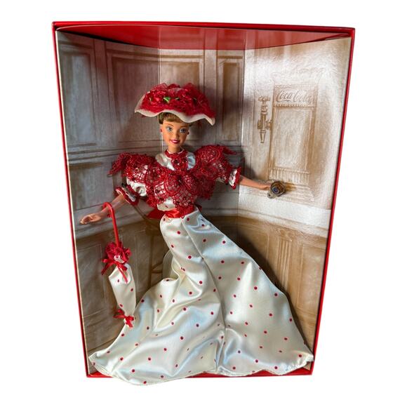 Soda Fountain Sweetheart Barbie Doll 1996 CocaCola Fashion Classic Series Mattel - Picture 2 of 9